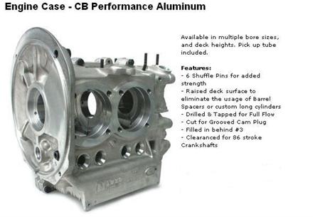 bild Aluminum Case - STD Bore - 9.5 Deck (not drilled for head studs)